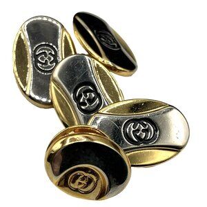 Vintage Gucci 70s cufflink Tie Tack Pin tack set